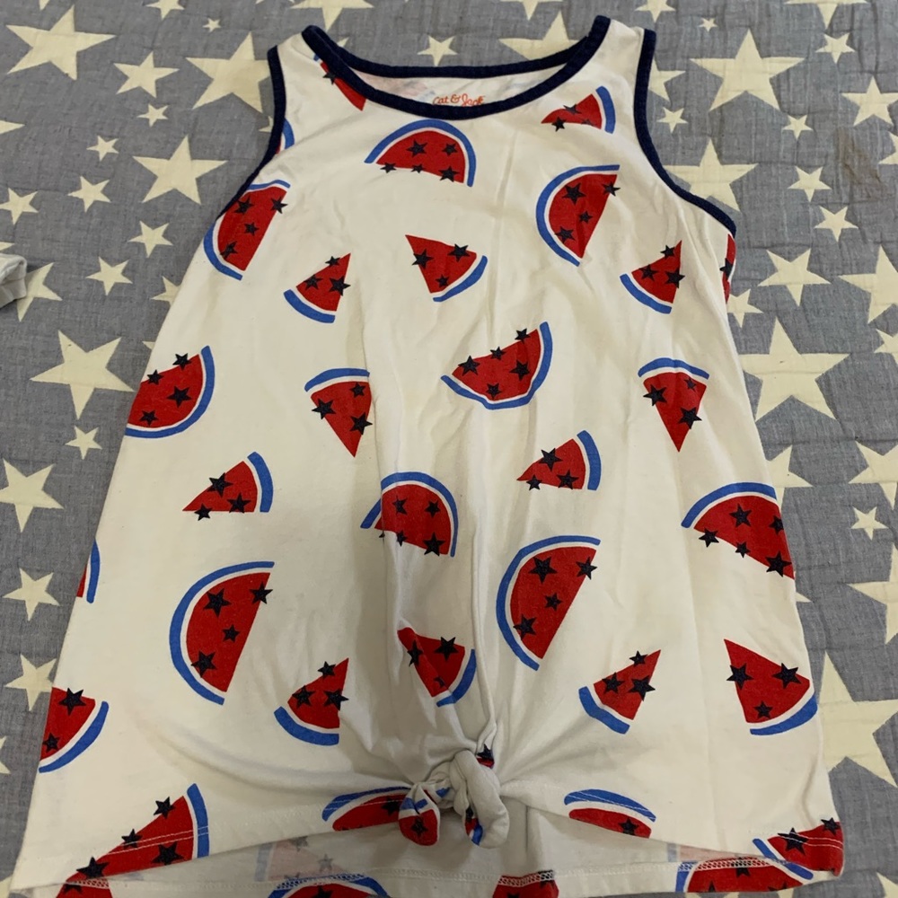 Cute patriotic tank size 10